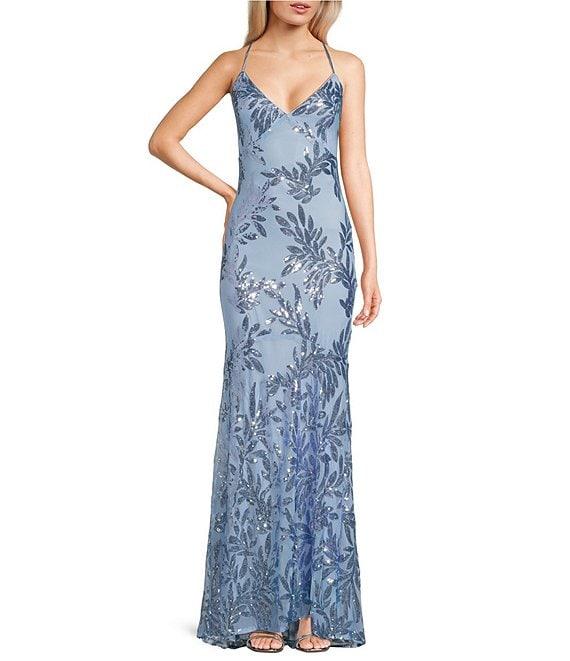 Lulus Fairbrook Sequin Long Dress Product Image