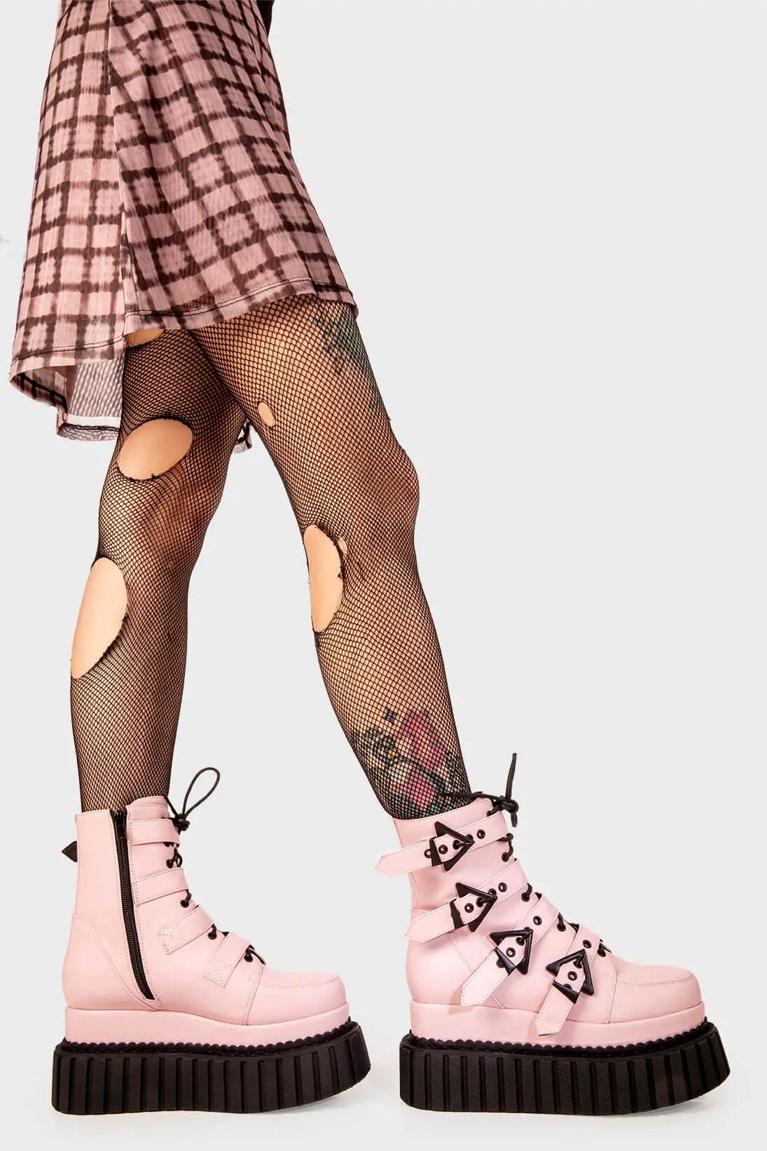 Unstable Chunky Ankle Creeper Boots Product Image