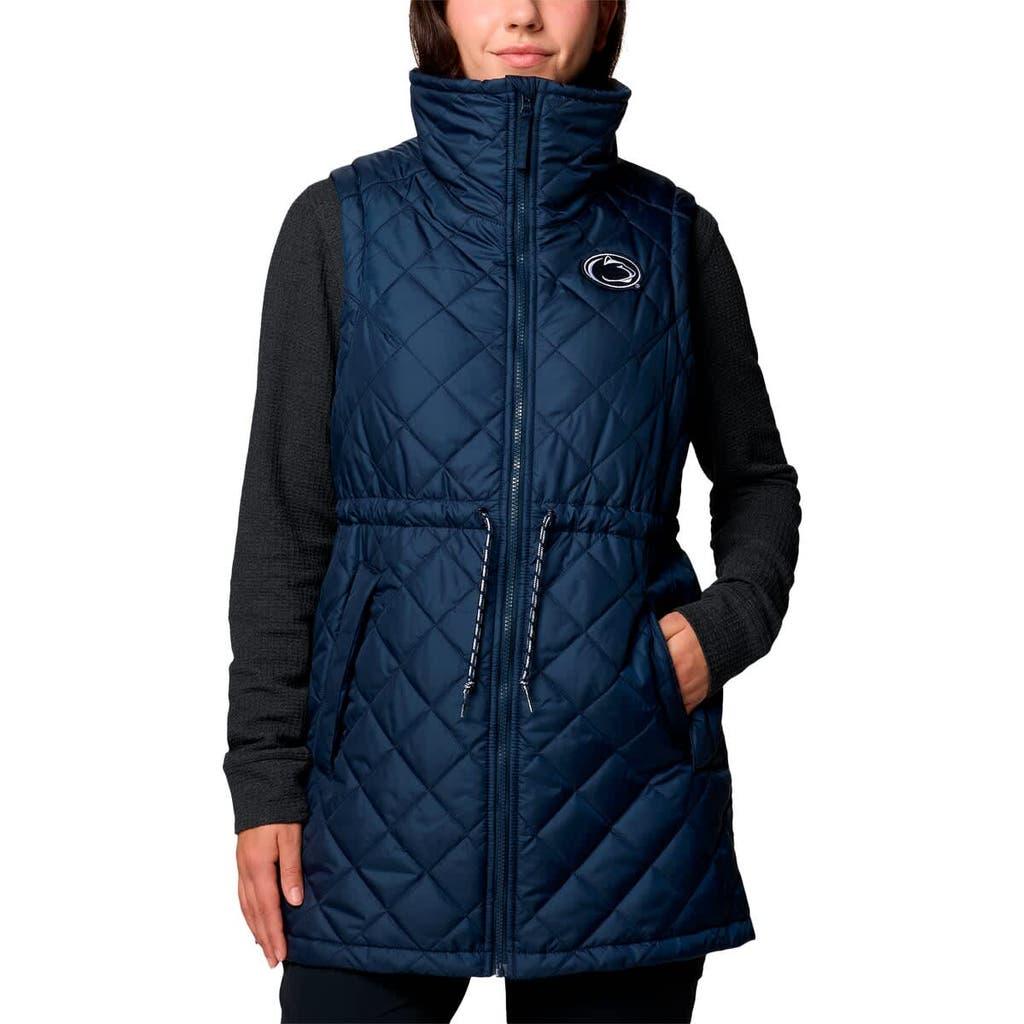 Women's Columbia Navy Penn State Nittany Lions Crested Peak Full-Zip Vest at Nordstrom,  Product Image