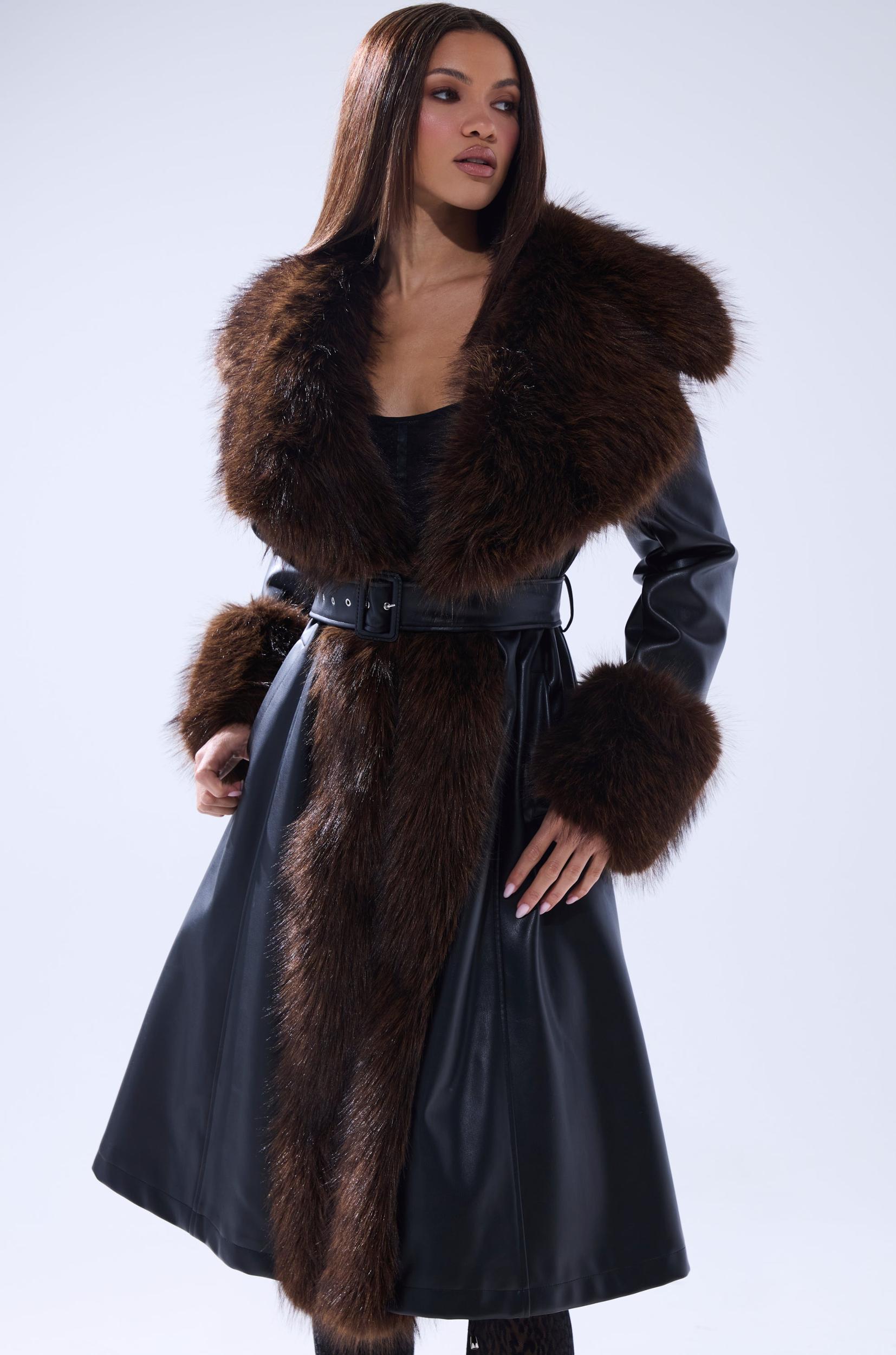 MAIN SQUEEZE FUR TRIM TRENCH Product Image