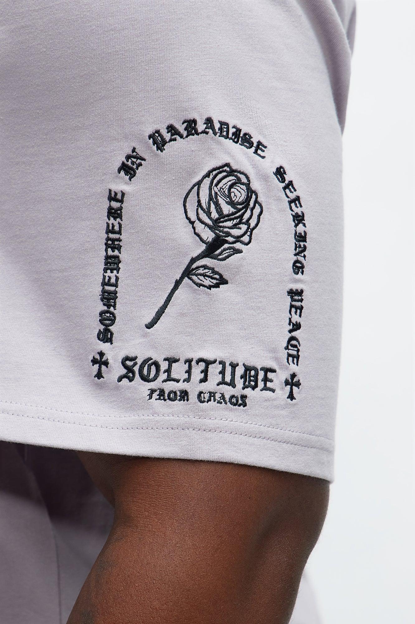 Short Sleeve Solitude From Chaos Tee - Dark Grey Male Product Image