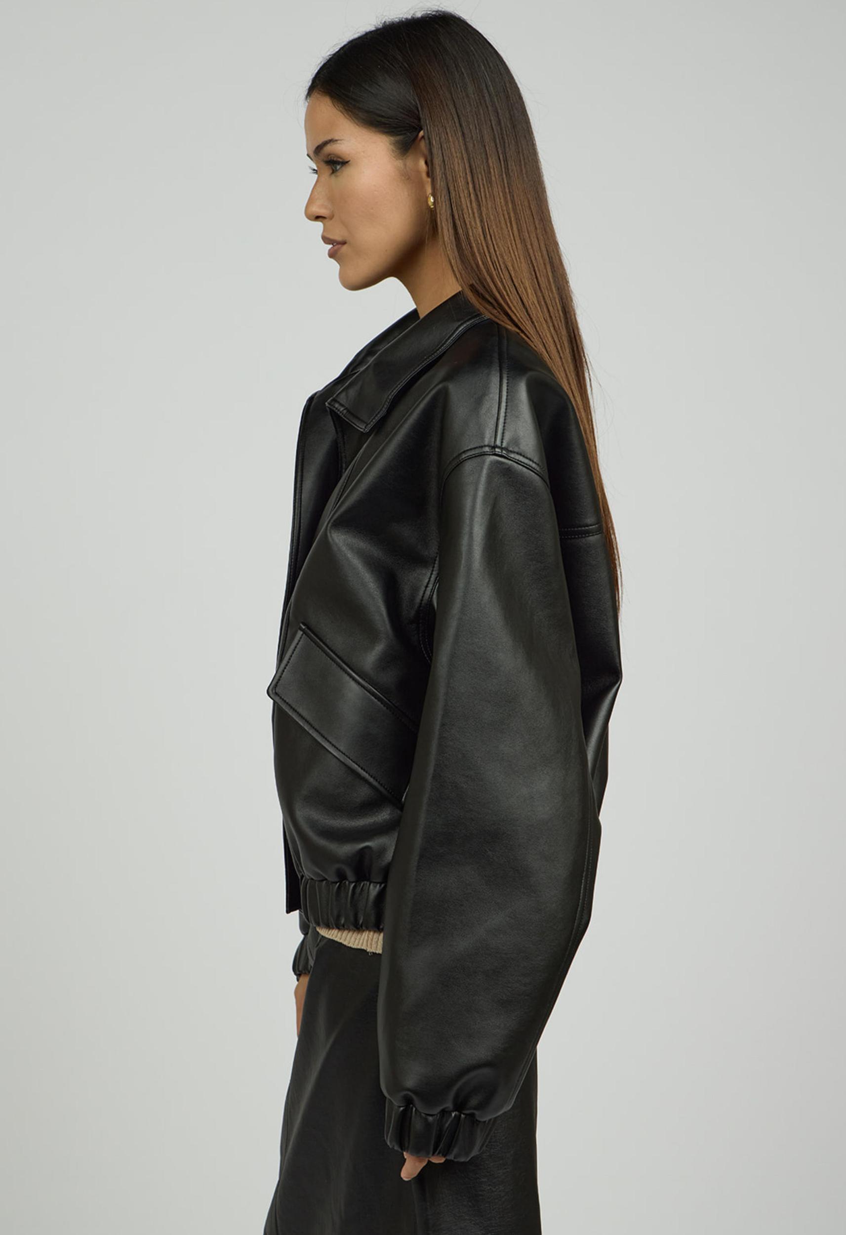 Soriana Vegan Leather Jacket Product Image