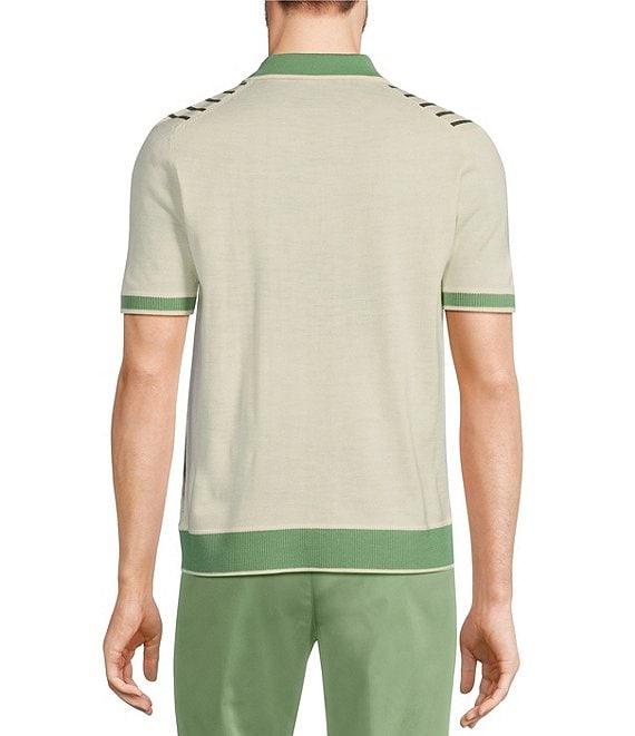 Murano From The Garden Collection Striped Snit Button-Front Shirt Product Image