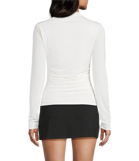 GB Long Sleeve Knit Mock Neck Top Product Image