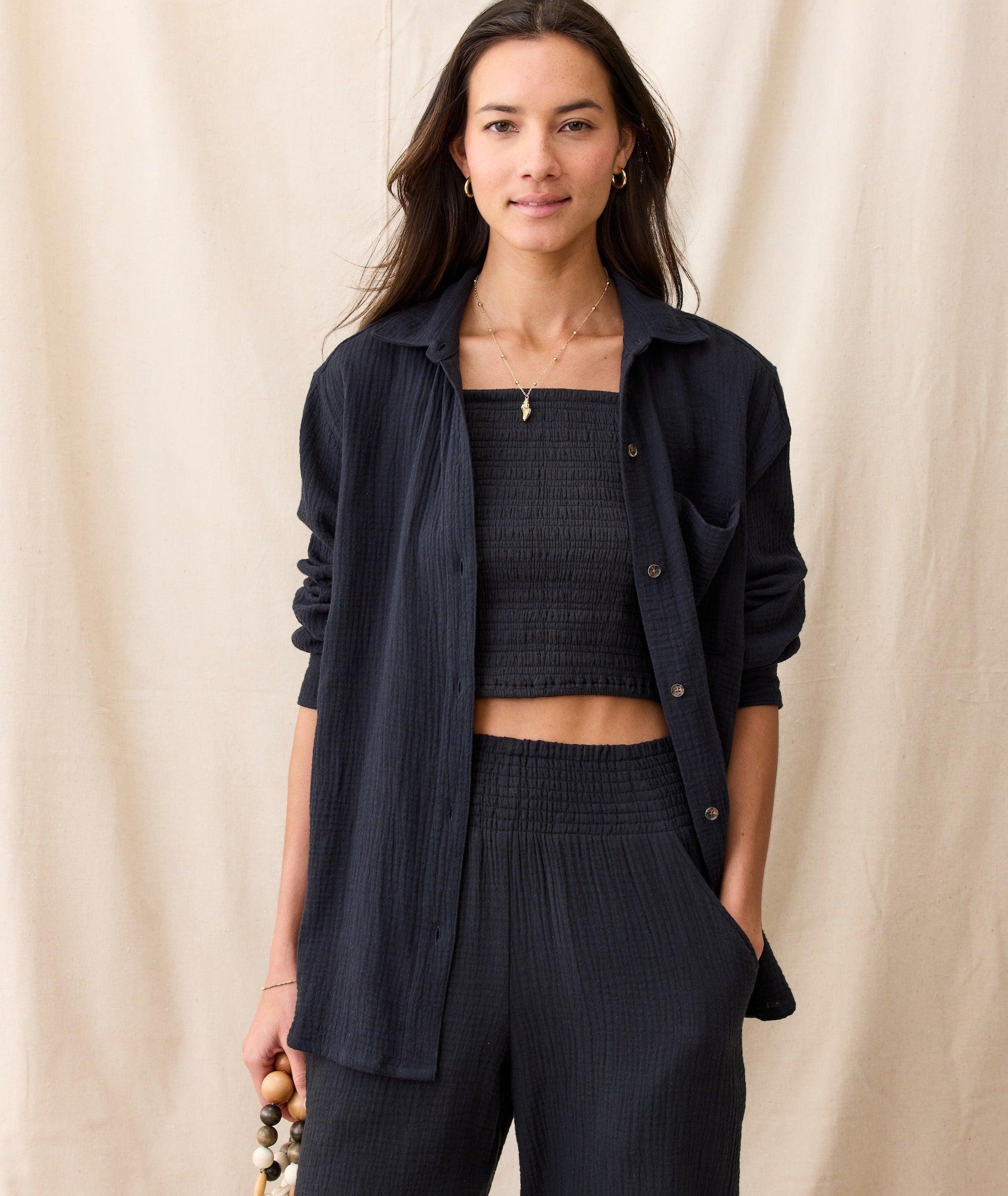 Jane Relaxed Double Cloth Shirt Product Image