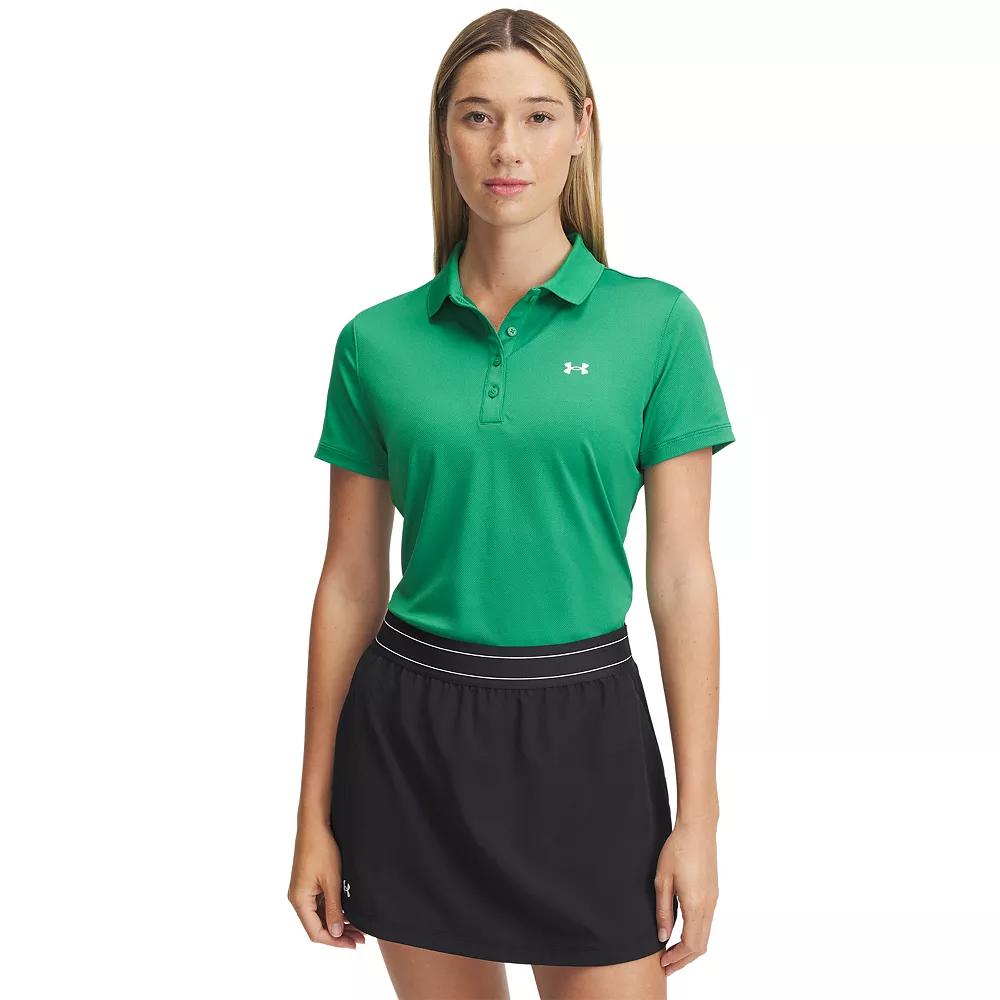 Women's Under Armour Active Short Sleeve Polo, Size: XXL, Multi Kelly Green Product Image