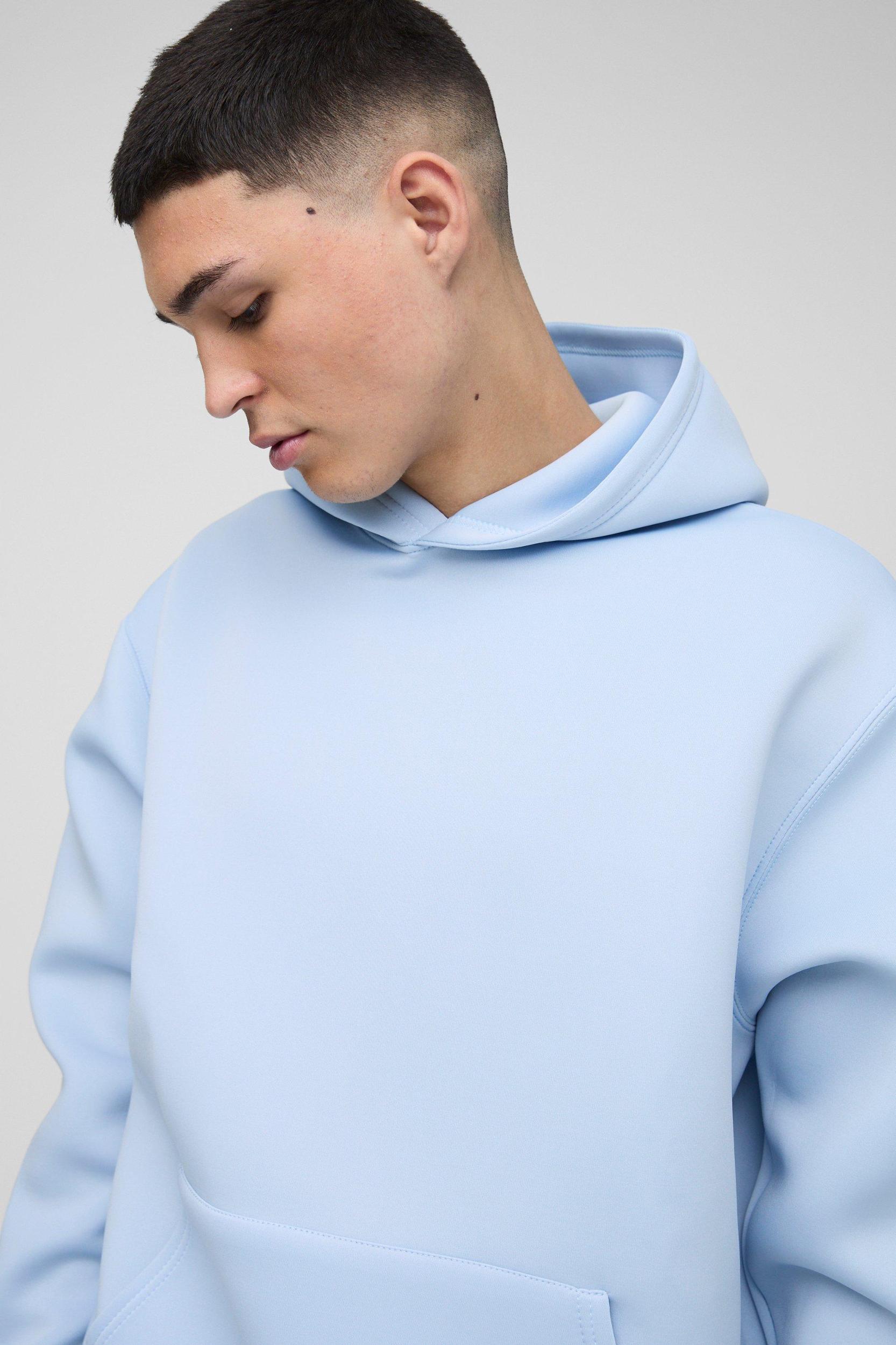 Oversized Bonded Scuba Hooded Tracksuit | boohooMAN USA Product Image