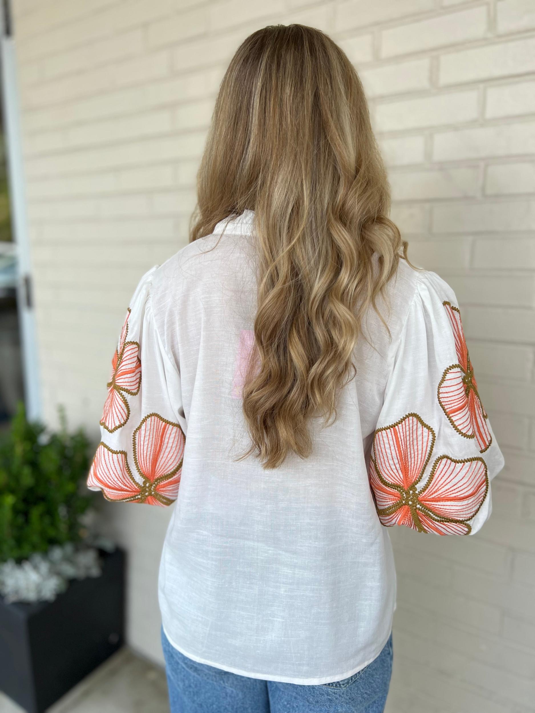 Emilia V-Neck Floral Top Product Image