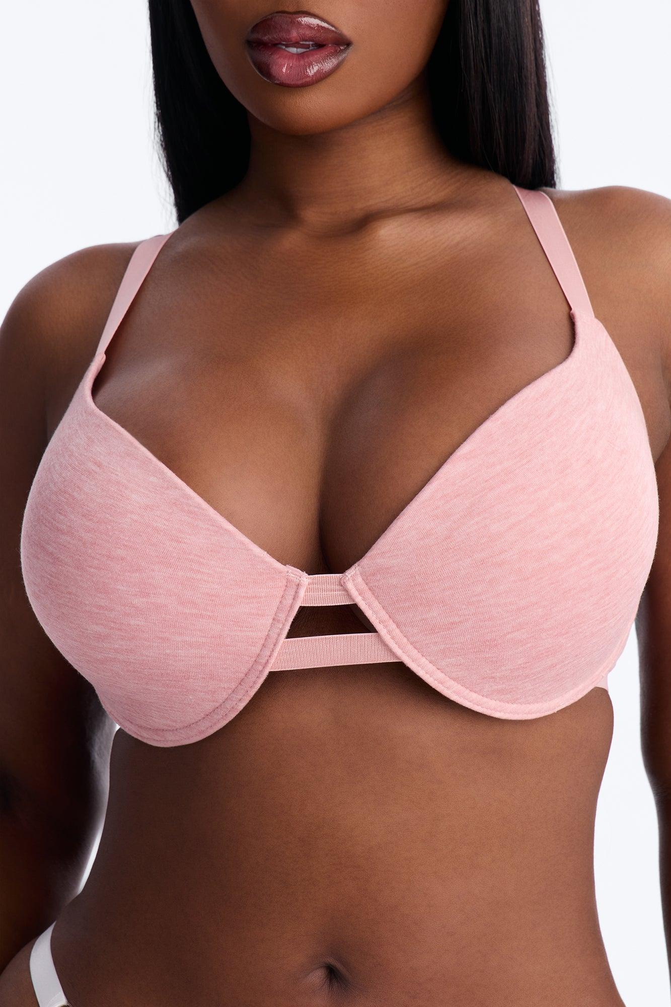 Nova Cotton TShirt Bra - Heather Pink Female Product Image