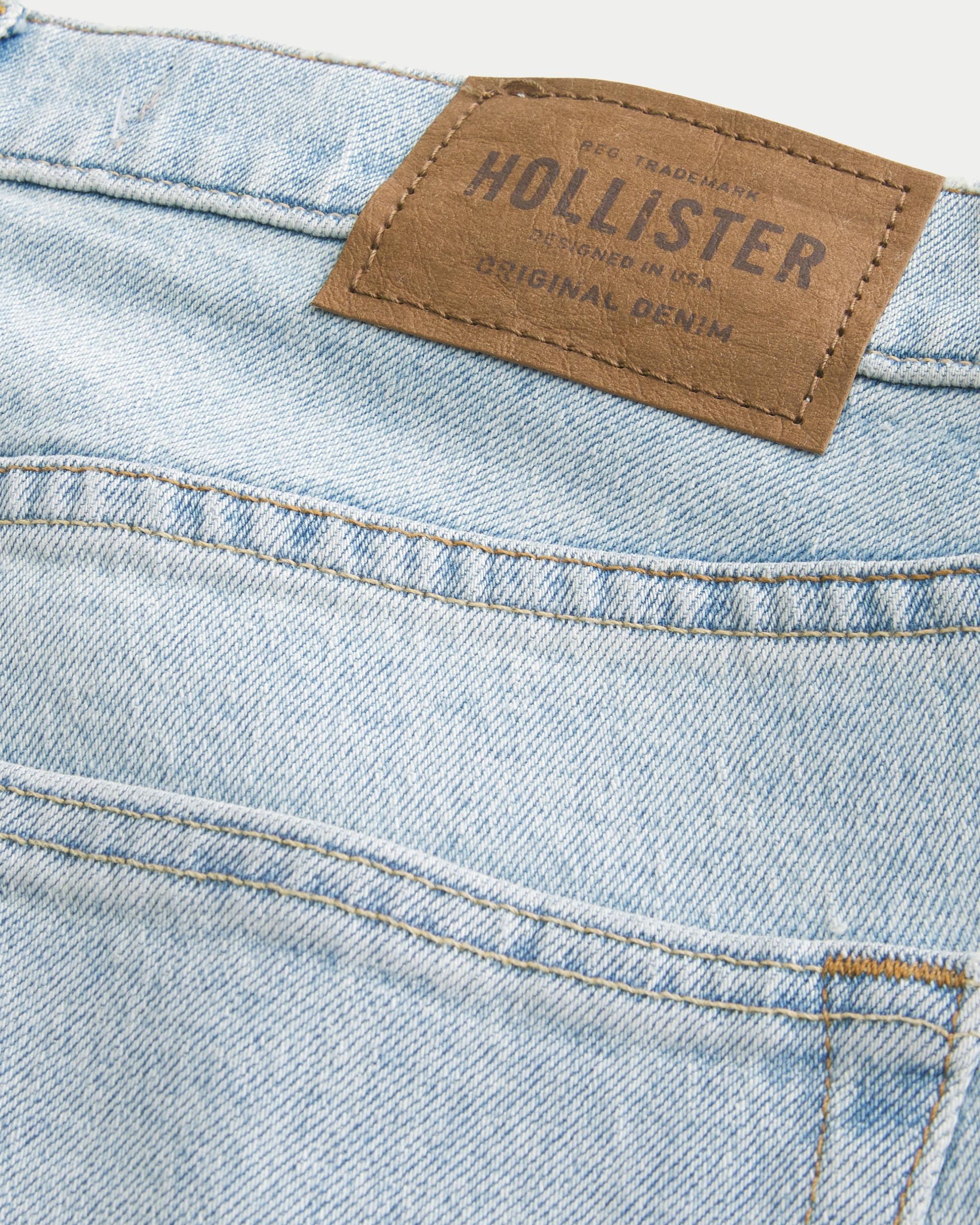 Light Wash Straight Jeans Product Image