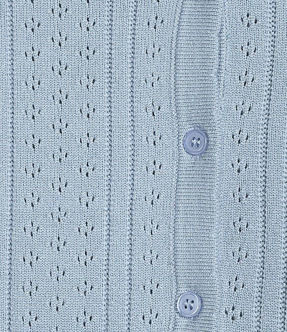 Bailey Rose Long Sleeve Pullover Pointelle Sweater Coordinating Top Product Image