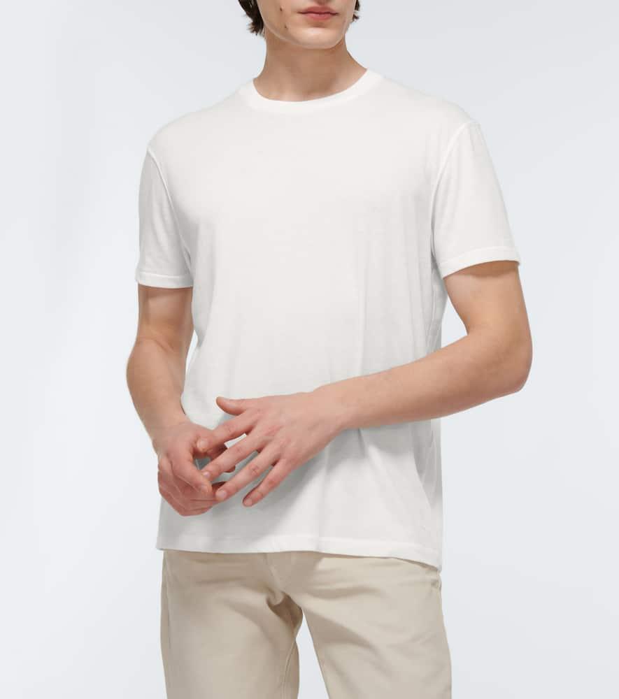 TOM FORD Stretch Cotton & Modal Jersey T-shirt In White Product Image