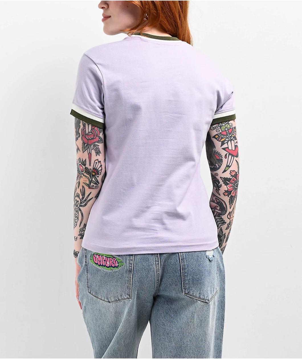 Obey Penny Orchid Petal Ringer T-Shirt Product Image