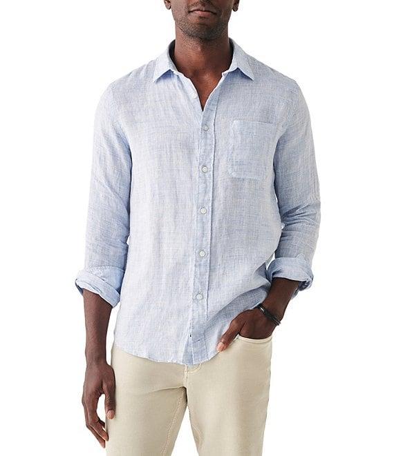 Faherty Linen Laguna Long Sleeve Woven Shirt Product Image