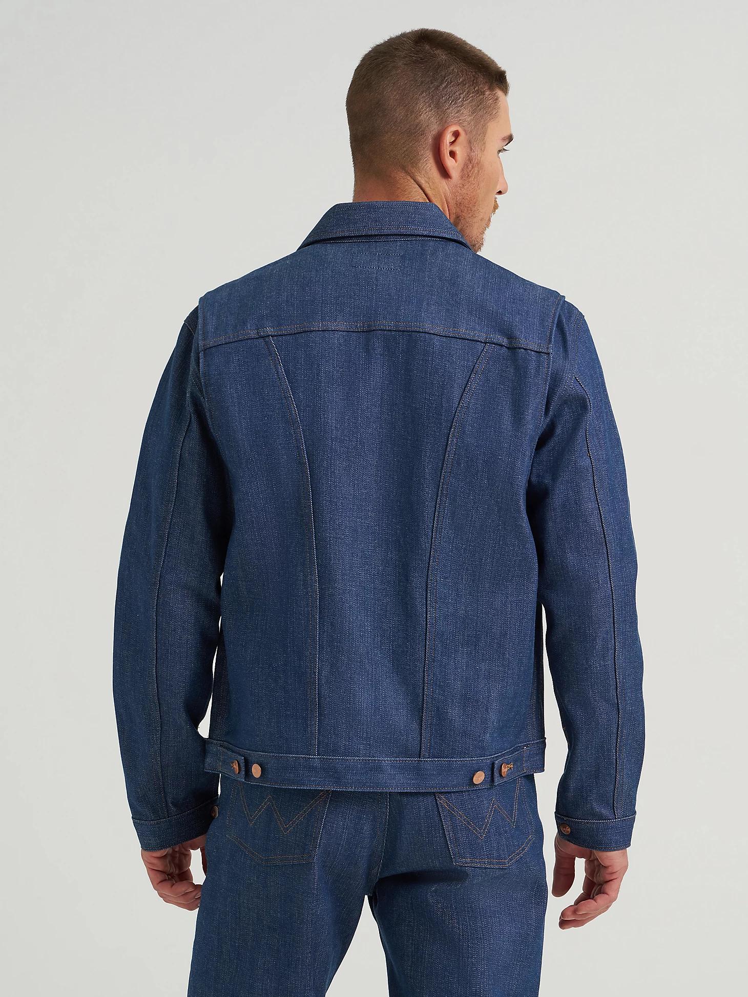 Men's Raw Japanese Selvedge Denim Jacket in Raw Indigo Product Image