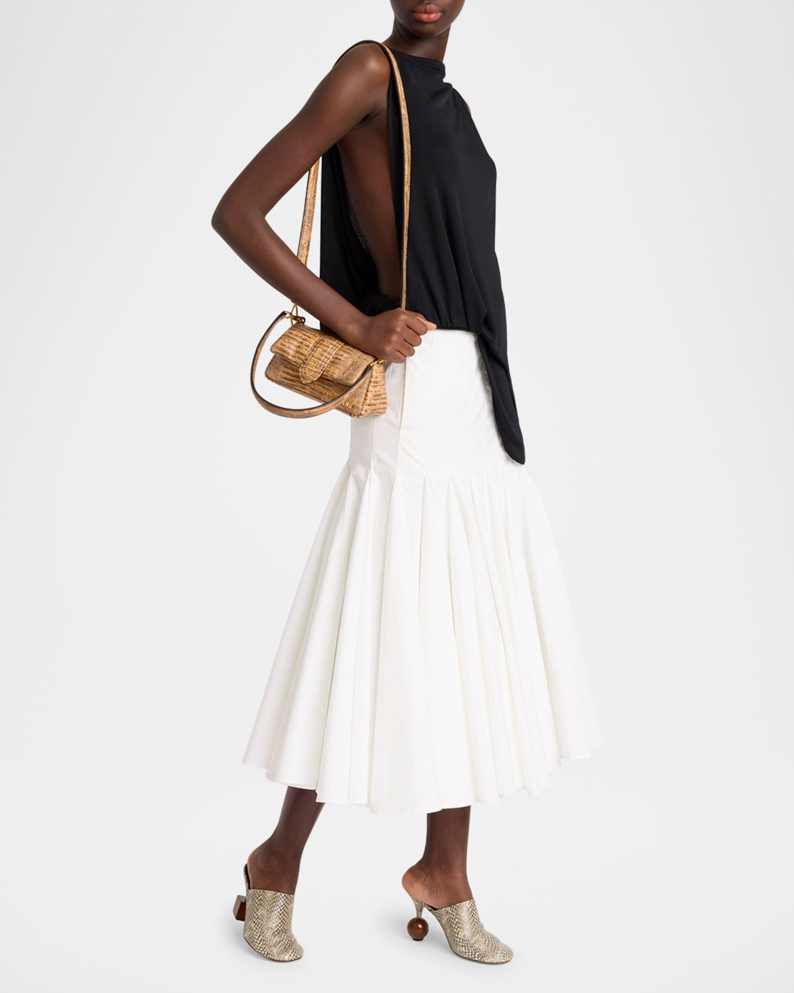 Le  Petit Bambimou Croc-Embossed Leather Shoulder Bag Product Image