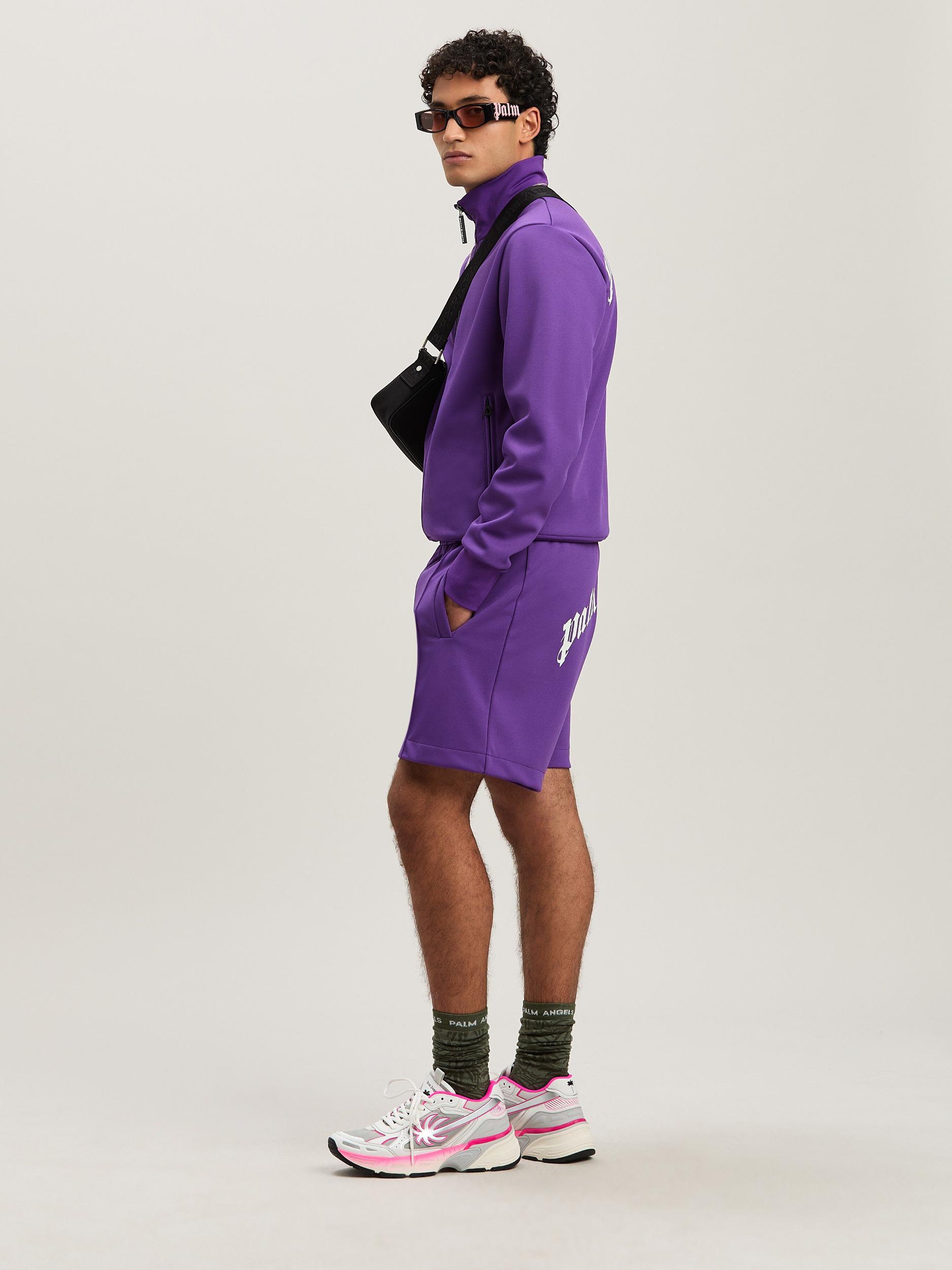 BACK CURVED LOGO TRACK JACKET PURPLE - O Product Image