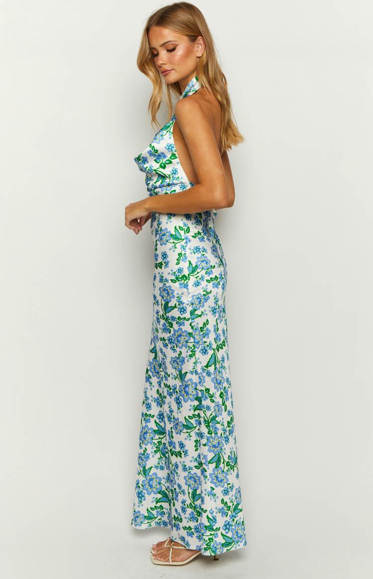 Marcella Blue Floral Formal Maxi Dress Baby Product Image