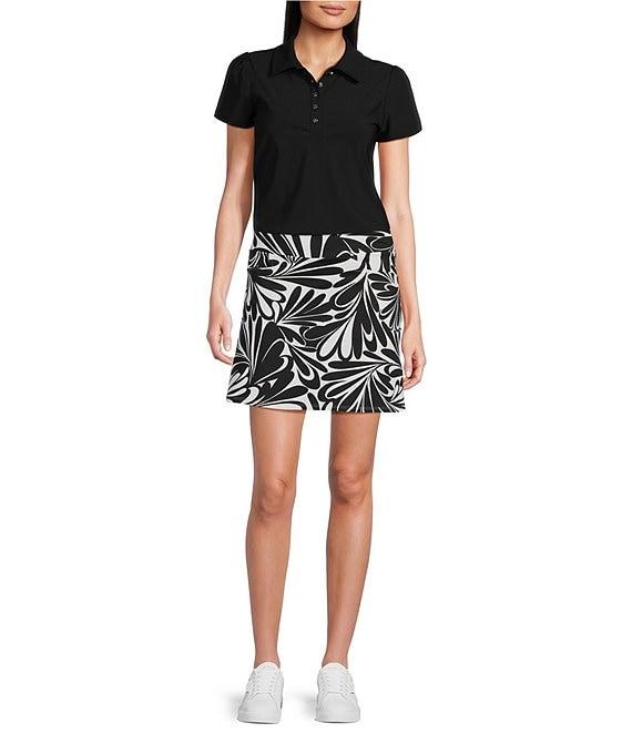 Jude Connally Angelica Brushed Jude Cloth Point Collar Button Neck Short Sleeve Top Product Image