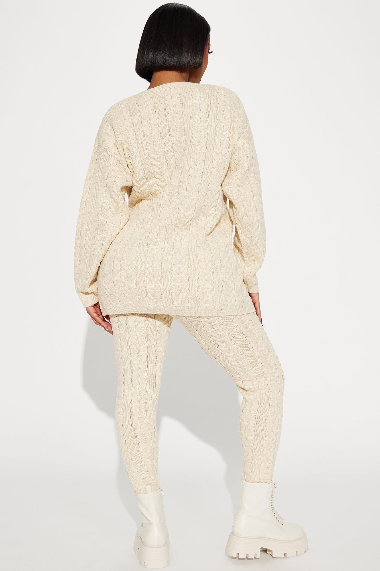 Keeley Sweater Pant Set - Cream Product Image