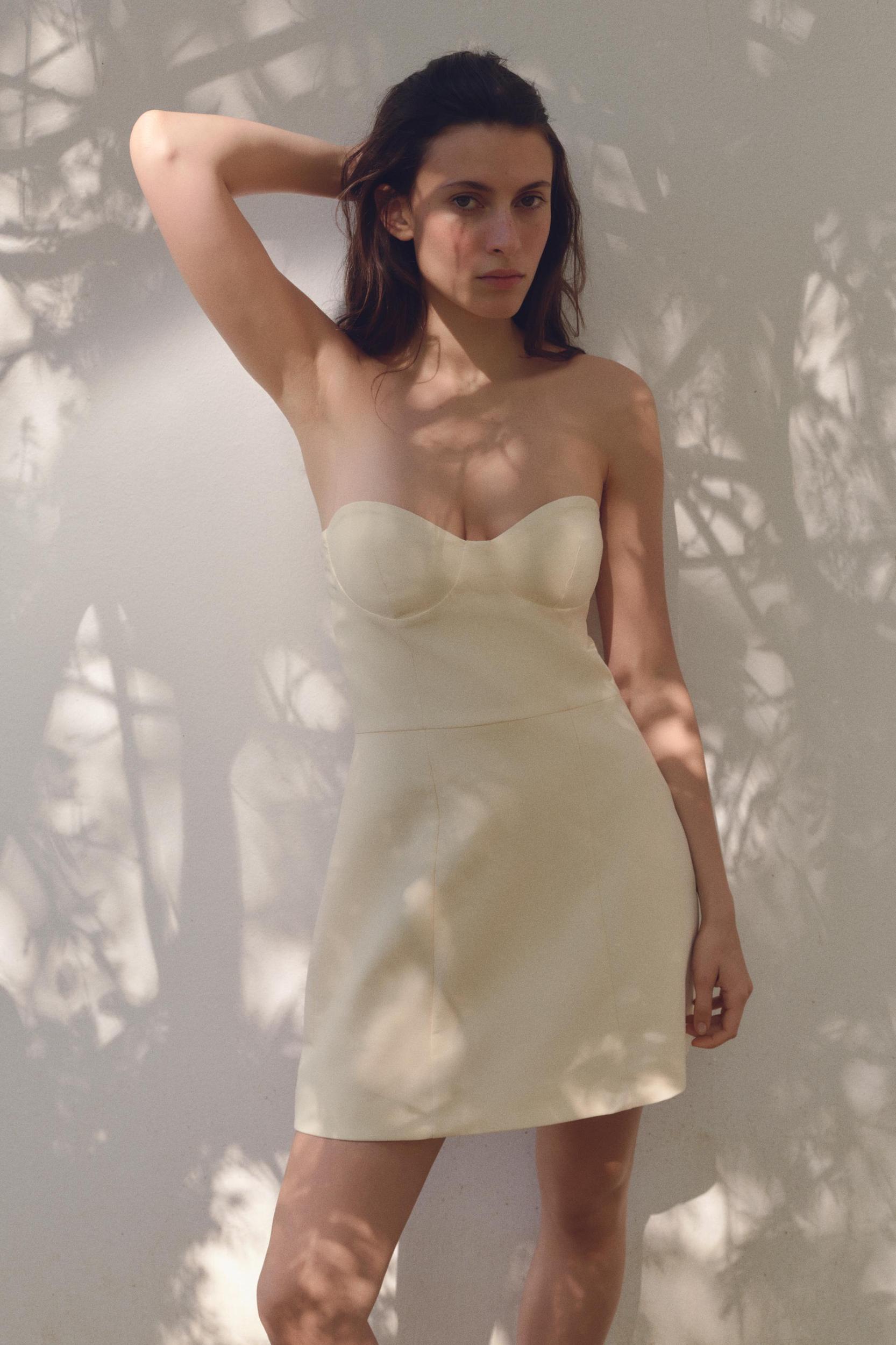 STRAPLESS MINI DRESS Product Image