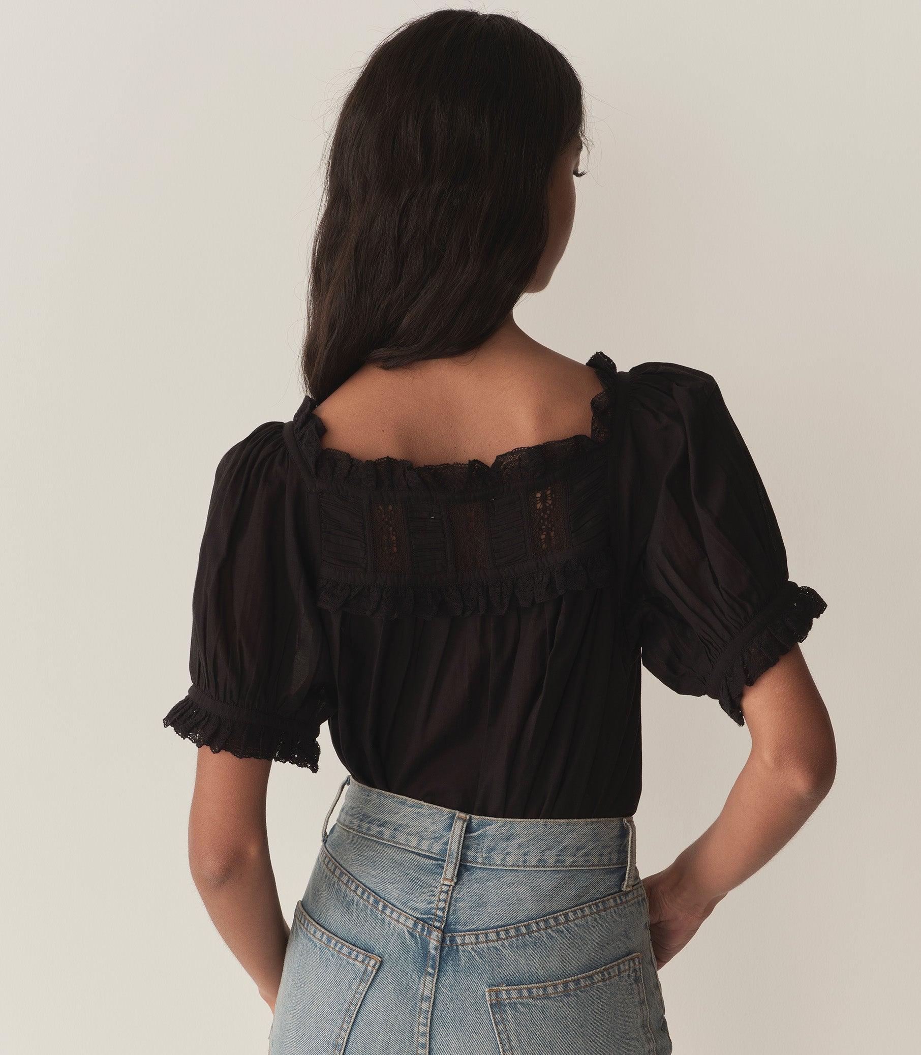 FRANCES TOP -- BLACK Product Image