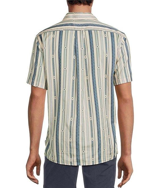 Rowm Short Sleeve Western Stripe Print Shirt Product Image