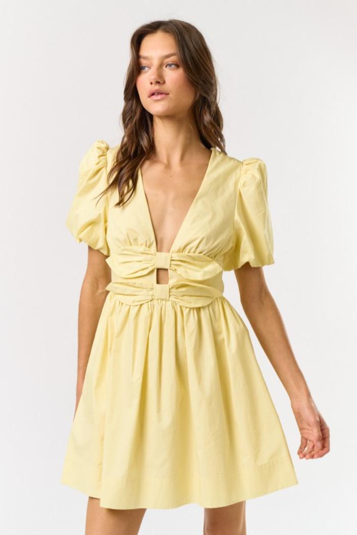 Puff Sleeve Mini Dress Product Image