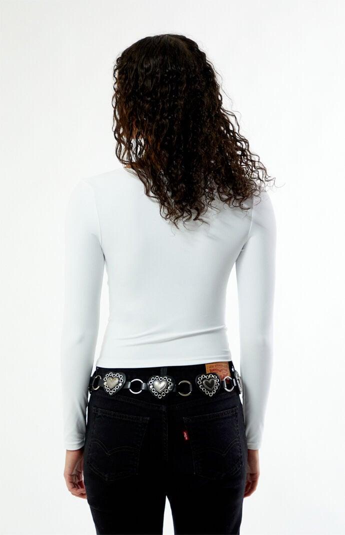 Gianna Plunge V-Neck Long Sleeve Top Product Image