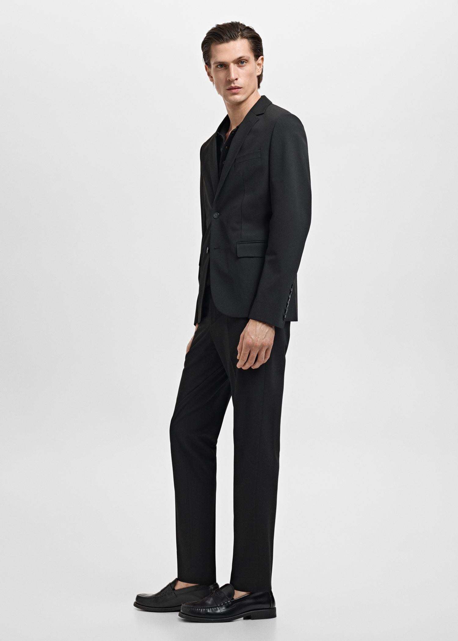 Stretch fabric super slim-fit suit trousers - Men | MANGO USA Product Image