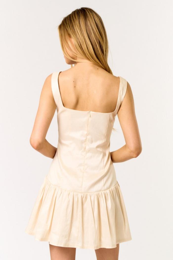 Square Neck Low Waisted Dress Product Image