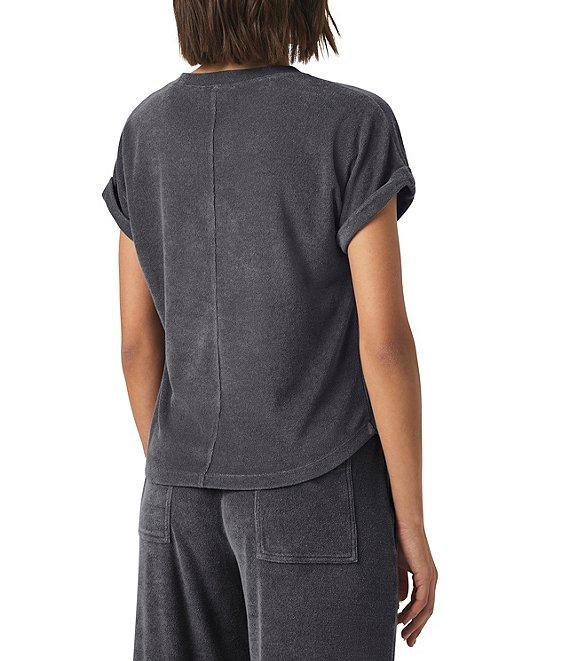 Splendid Taryn Knit Terry Crew Neck Short Sleeve Tee Shirt Product Image