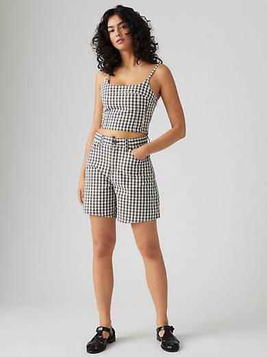 High Rise Baggy Women's Shorts Product Image