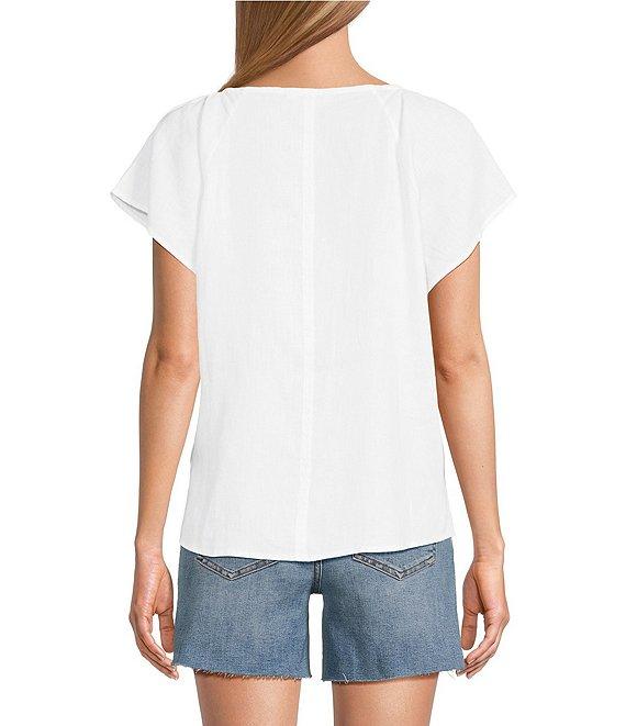 Tommy Bahama Coastalina Linen V-Neck Flutter Top Product Image
