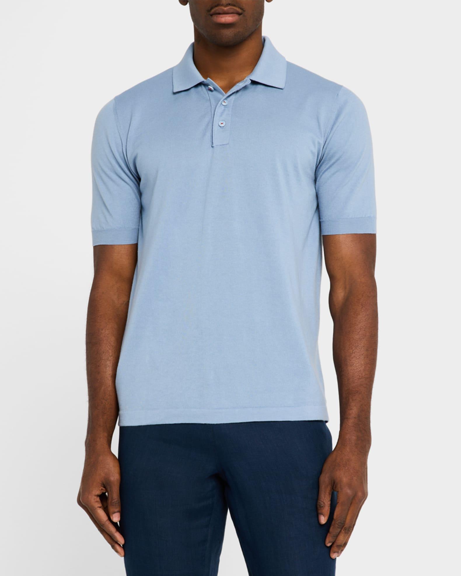 Men's Cotton Slim Fit Polo Shirt Product Image