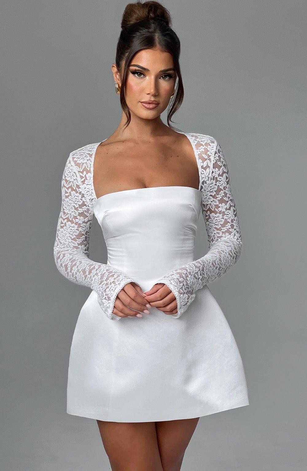 Sadie Mini Dress - Ivory Product Image