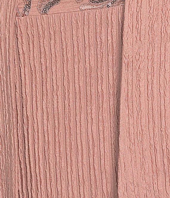 Le Bos 2-Piece Crinkle Knit Jacket Dress Product Image