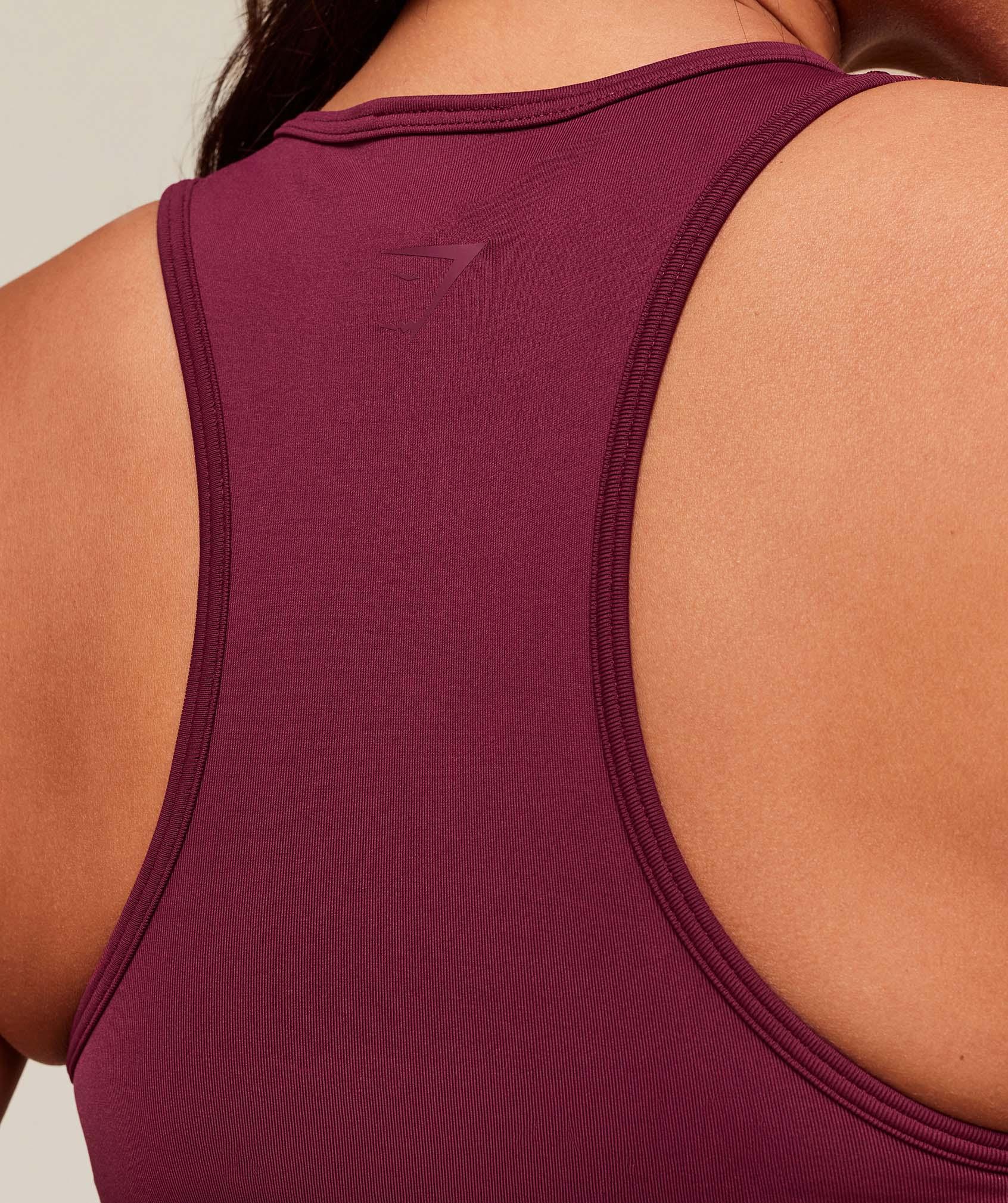 Gymshark Everyday Seamless Graphic Crop Tank - Strong Pink Female Product Image