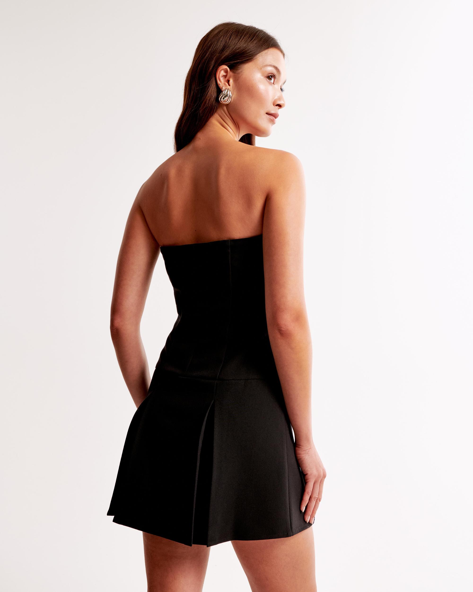 Strapless Pleated Skort Product Image