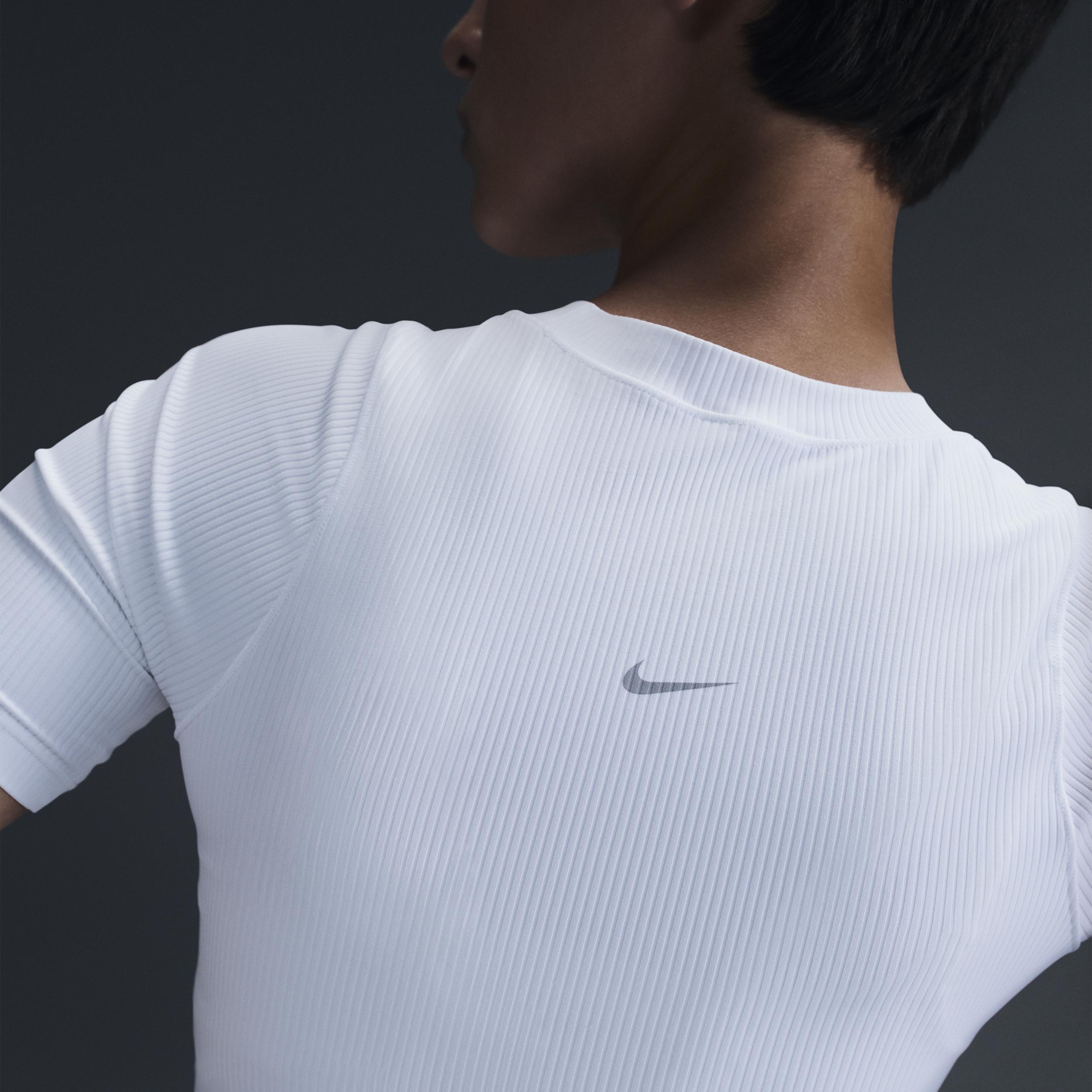 Nike Women's Zenvy Rib Dri-FIT Short-Sleeve Top Product Image