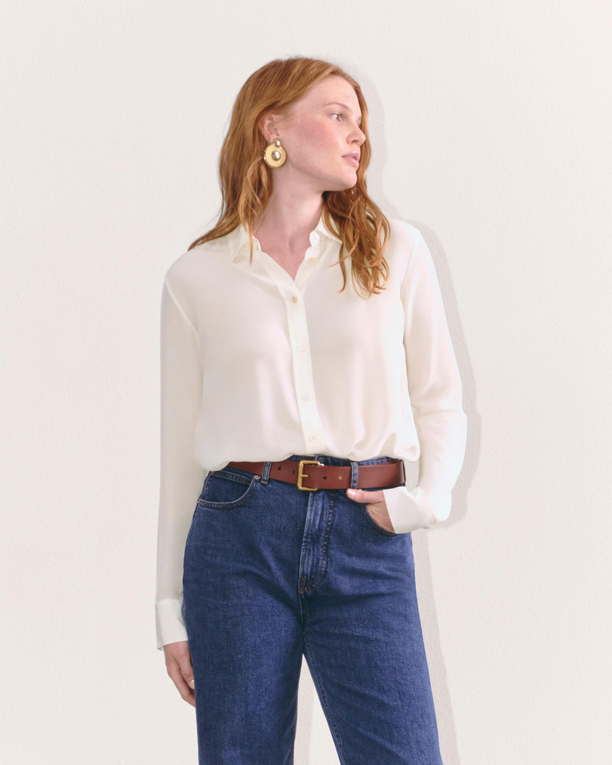Womens Must-Have Shirt in Washable Silk by Everlane Product Image