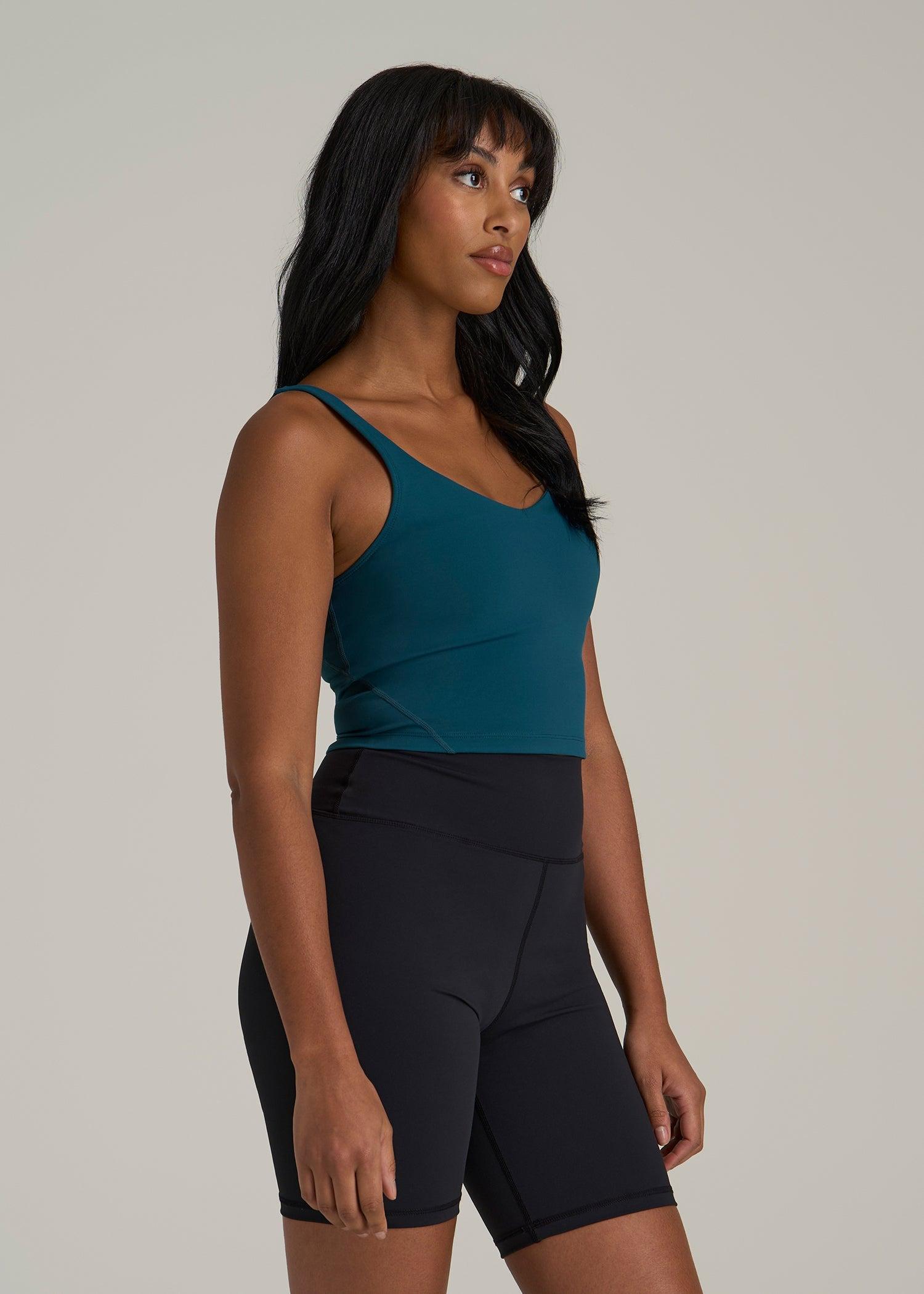 Balance Tank Top for Tall Women in Deep Water Female Product Image