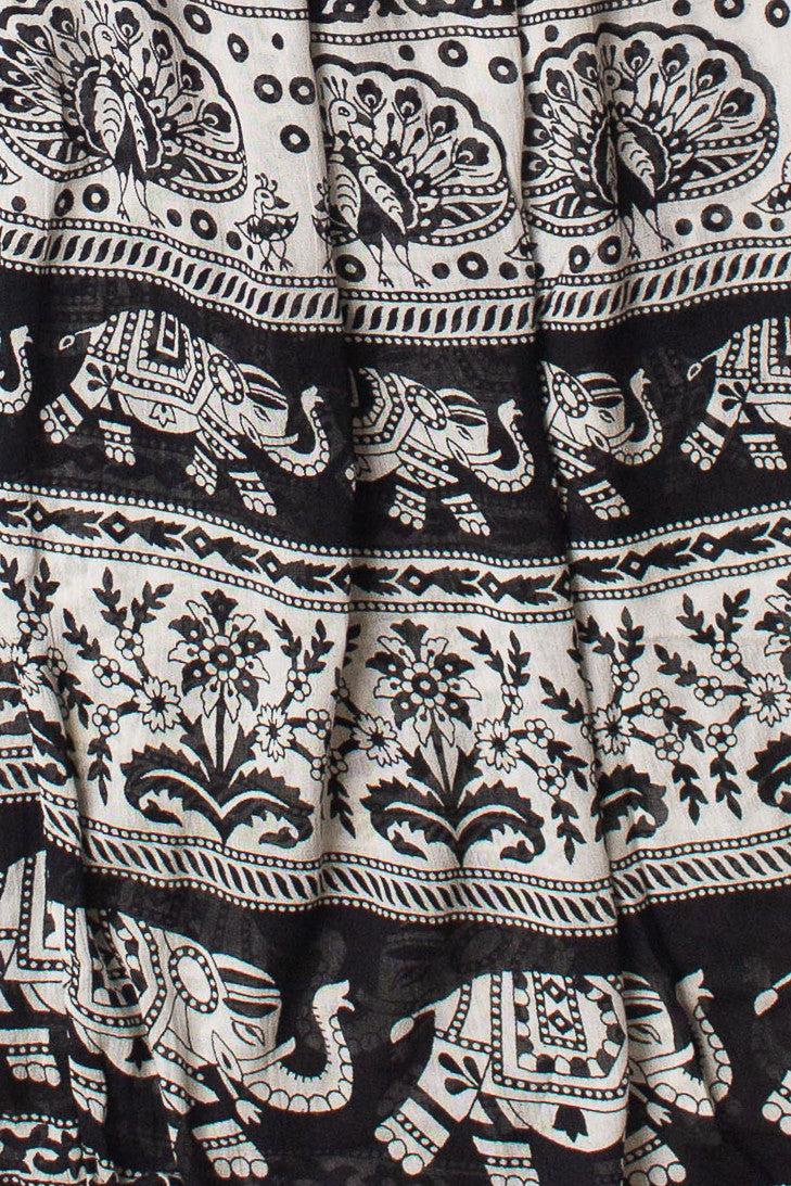 Border Print Wide Leg Pants Product Image