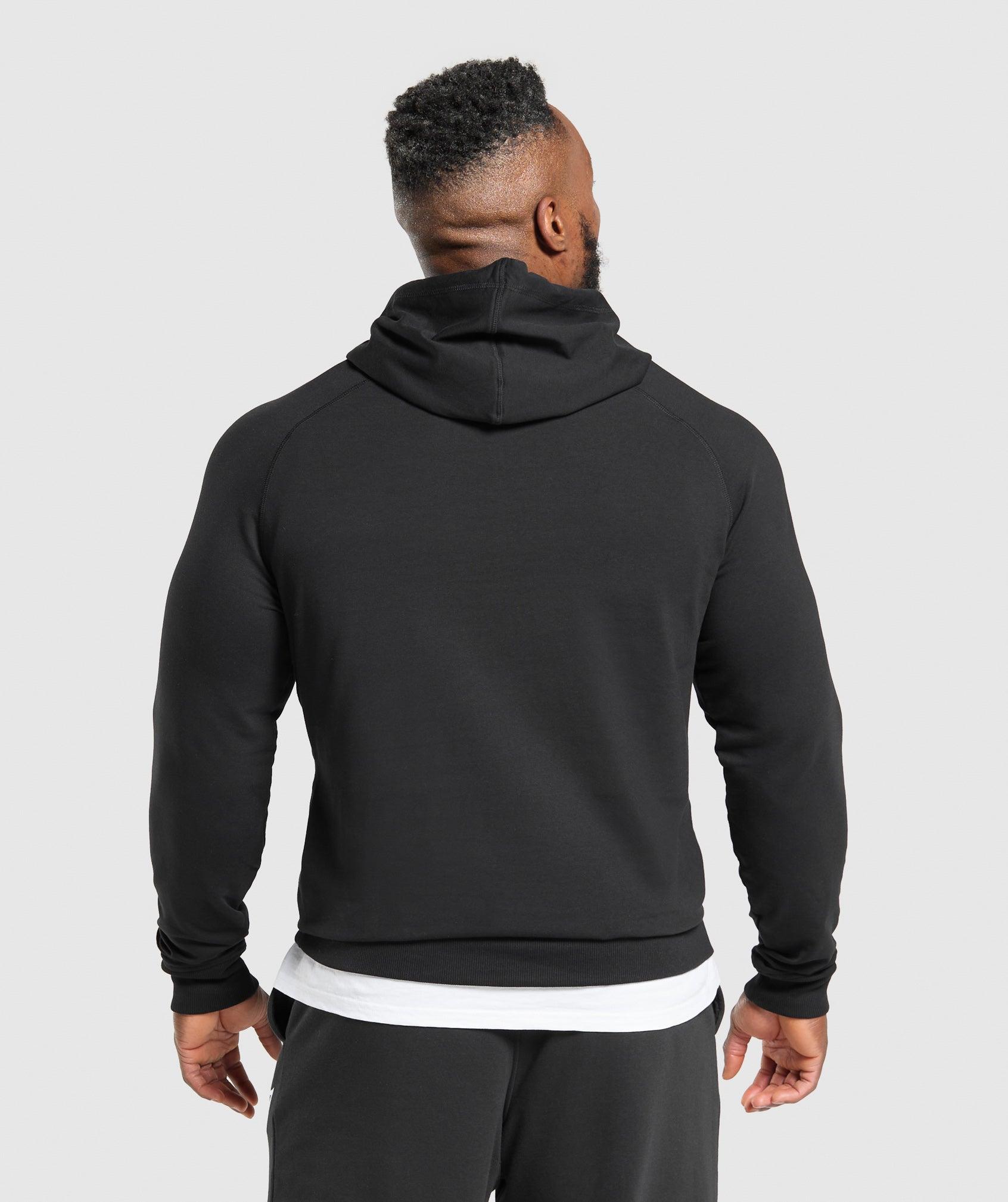 Gymshark Prime Hoodie - Black/Vivid Red Male Product Image