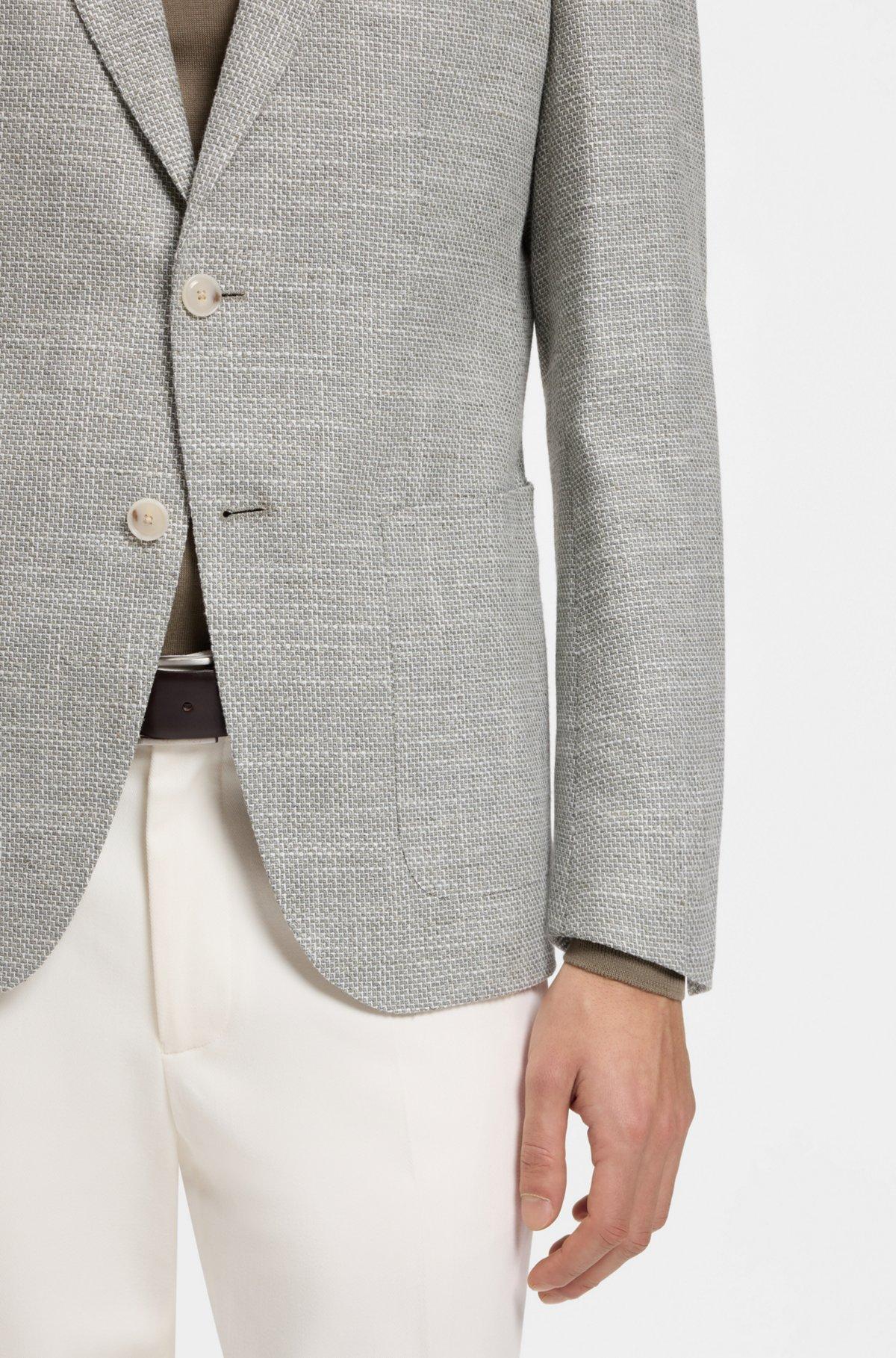 Patterned regular-fit jacket in a cotton blend Product Image
