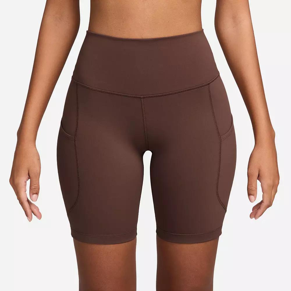 Women's Nike One 8-in. High-Waisted Pocketed Biker Shorts,  Product Image