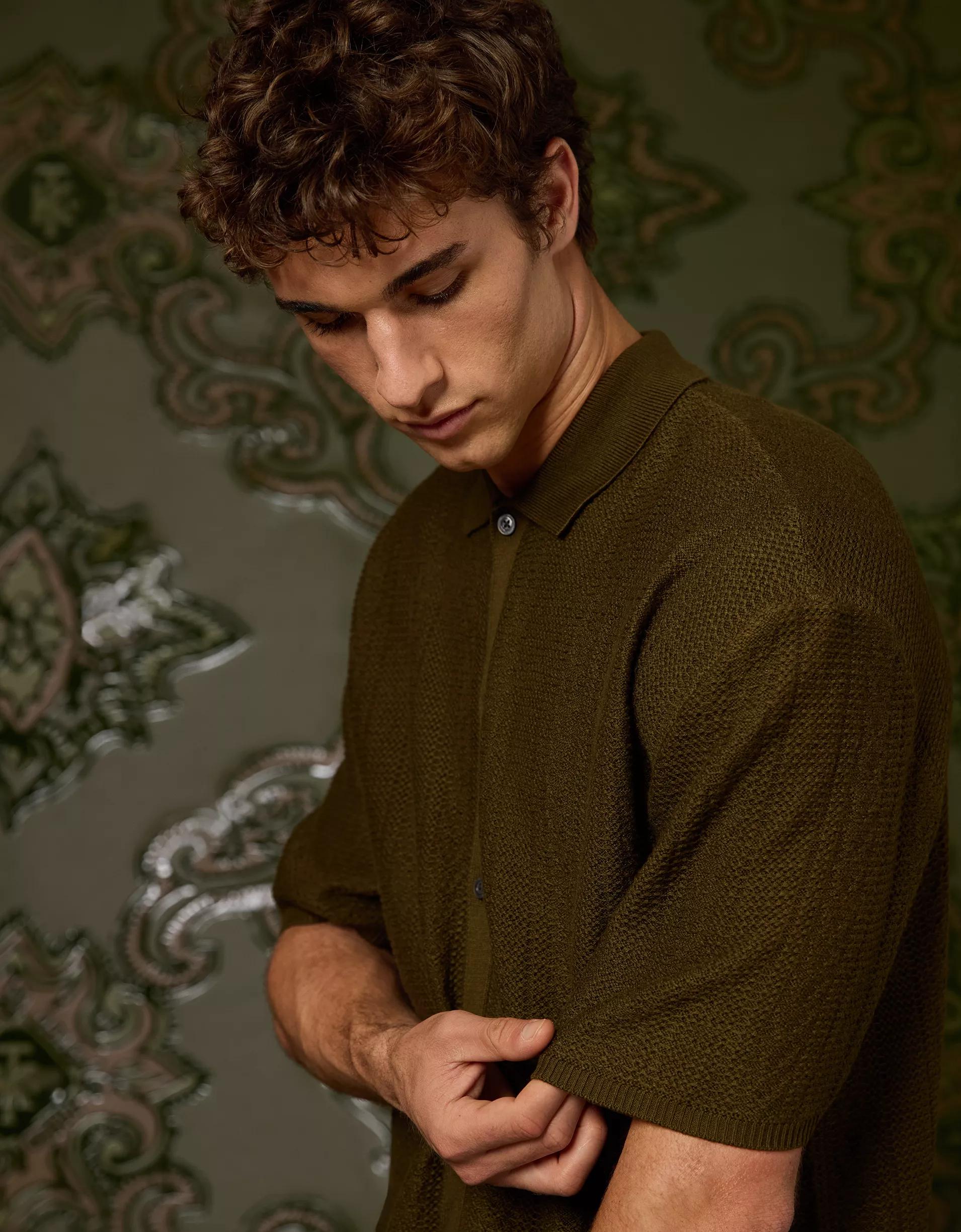 AE x Tru Kolors Sweater Polo Product Image