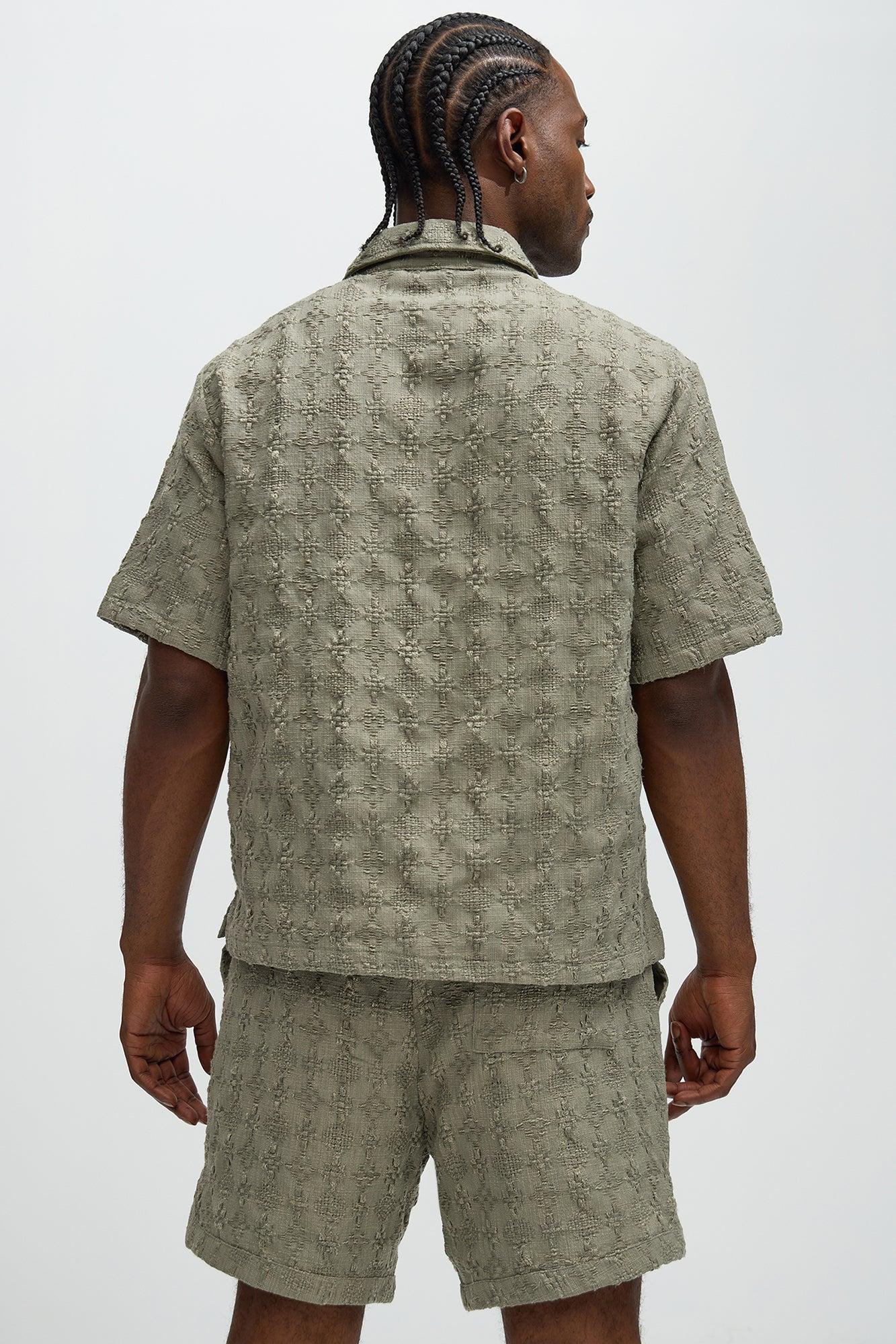 Mav Textured Shirt - Olive Product Image