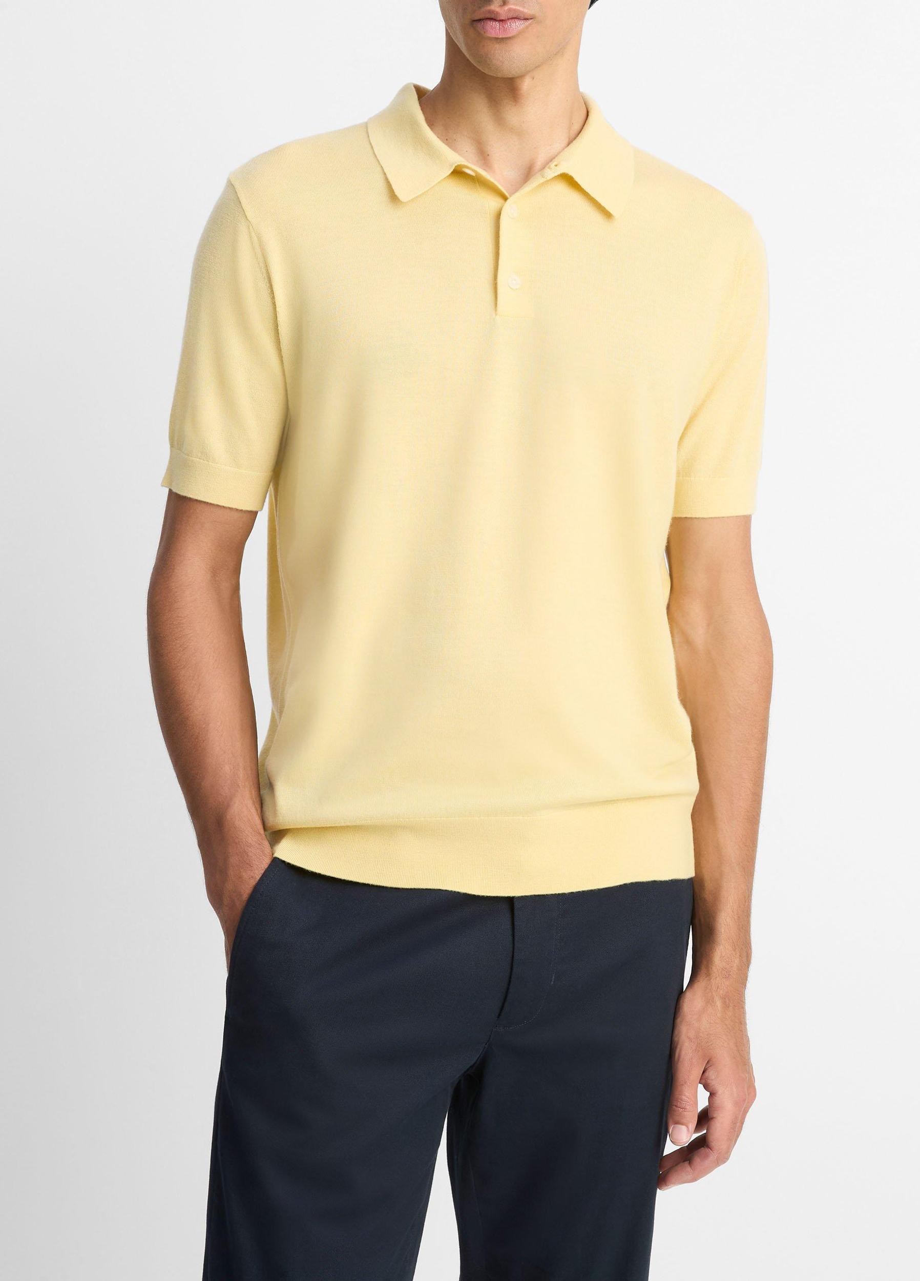 Featherweight Merino Wool-Cashmere Polo Sweater Product Image