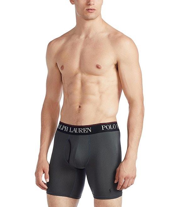 Polo Ralph Lauren 4D Flex Cooling Microfiber 6#double; Long Leg Boxer Brief 3-Pack Product Image
